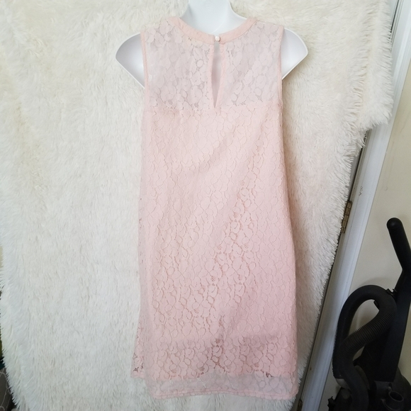 Monteau Pink Lace Dress - Picture 4 of 6